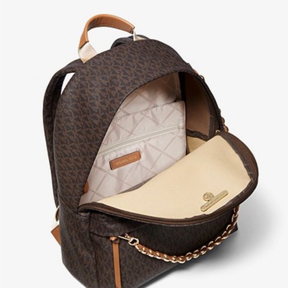 NWT Authentic Michael Kors Slater Leather Backpack - Picture 4 of 13